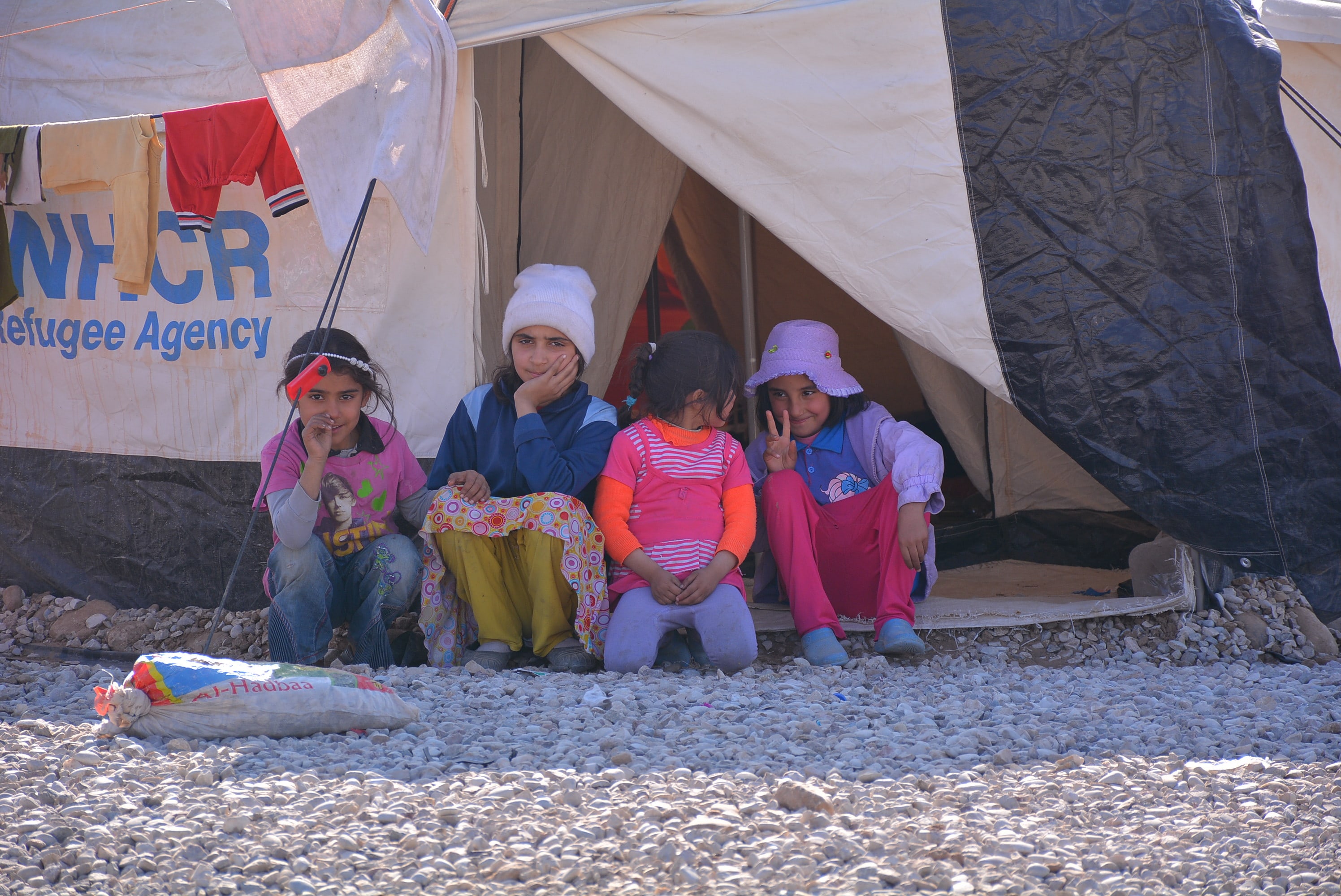 Iraqi IDP children in the Dibaga Camp, southwest of Erbil Province, Kurdistan Region. (Photo: Fryad Nanakali)